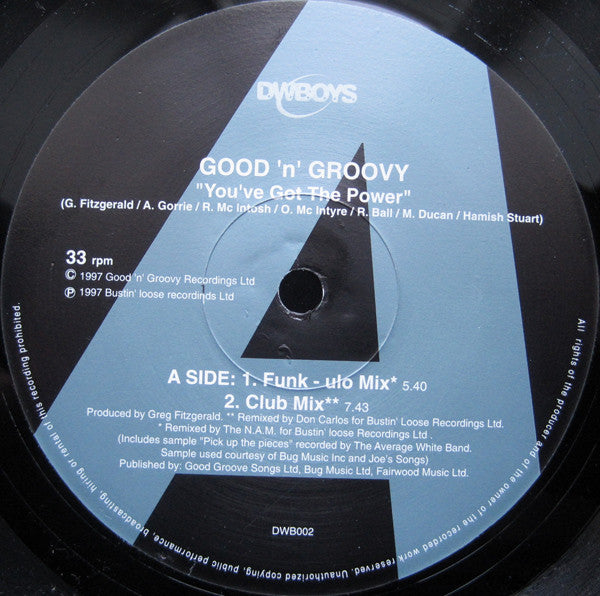 Good 'N' Groovy : You've Got The Power (12")