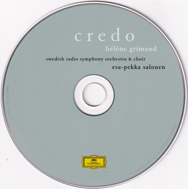 Hélène Grimaud / Swedish Radio Symphony Orchestra* / Swedish Radio Choir* / Esa-Pekka Salonen : Credo (CD, Album)