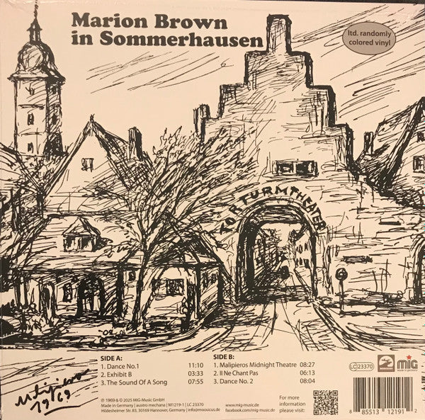 Marion Brown : In Sommerhausen (LP, Album, Ltd, RE, RM, Col)
