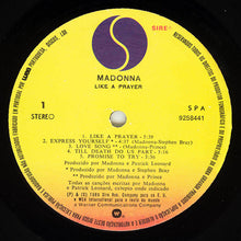 画像をギャラリービューアに読み込む, Madonna : Like A Prayer (LP, Album)
