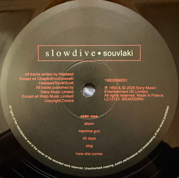 Slowdive : Souvlaki (LP, Album, RE, MPO)