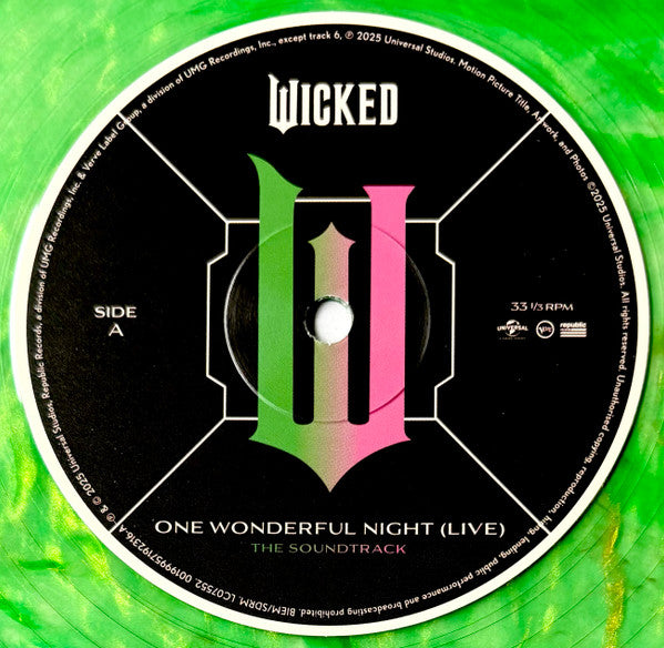 Stephen Schwartz : Wicked: One Wonderful Night (Live) - The Soundtrack (LP, Gre + LP, Pin + Album, RSD)