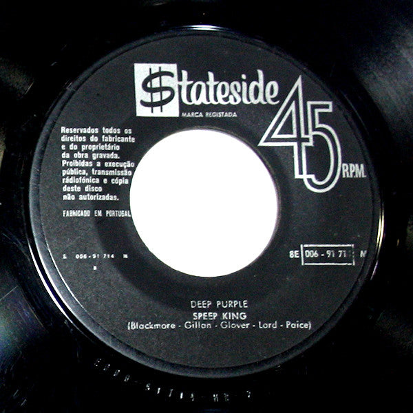 Deep Purple : Black Night  (7", Single)