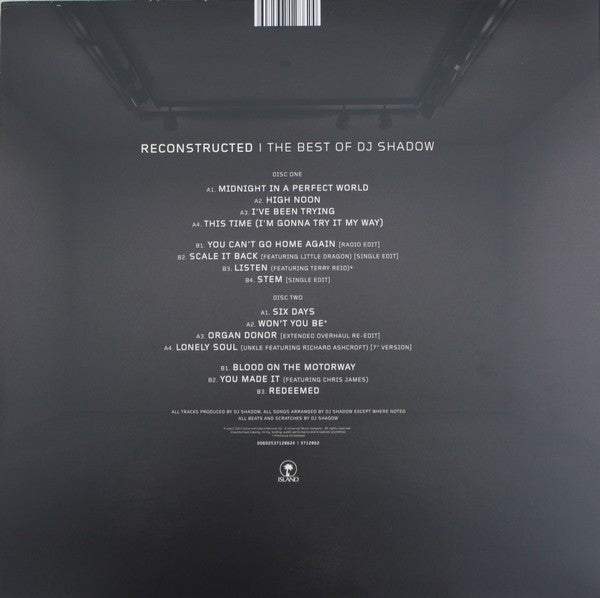 DJ Shadow : Reconstructed | The Best Of DJ Shadow (2xLP, Comp)