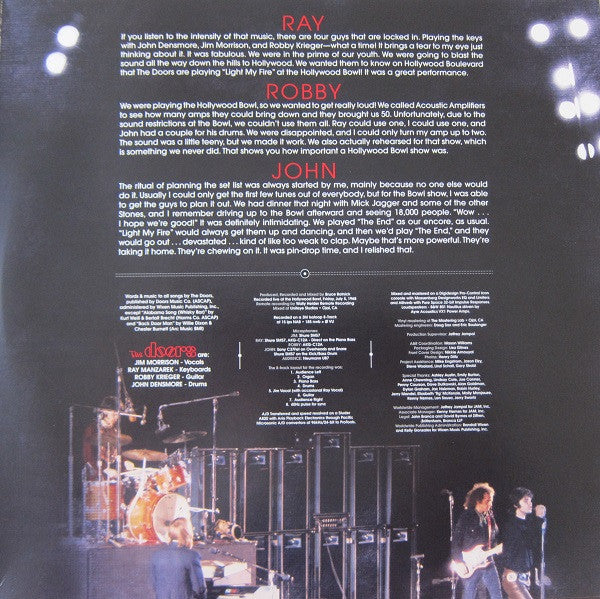 The Doors : Live At The Bowl '68 (2xLP, Album, Gat)