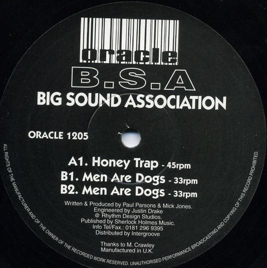 Big Sound Association : Honey Trap (12")