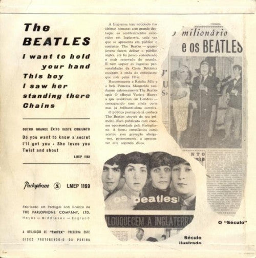The Beatles : I Want To Hold Your Hand (7", EP)