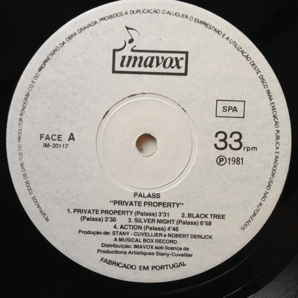 Palass : Private Property (LP, Album)