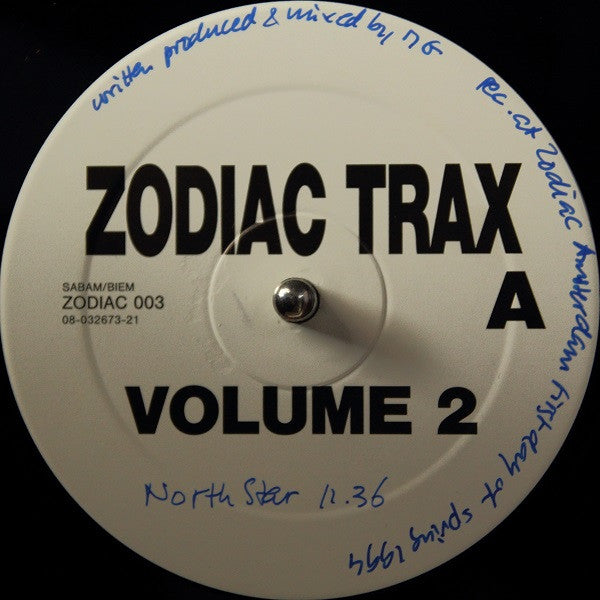 Zodiac Trax : Zodiac Trax Volume 2 (12", Promo)