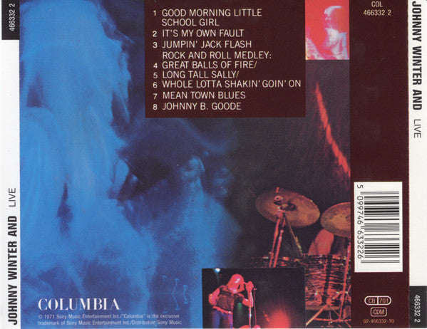 Johnny Winter And : Johnny Winter And Live (CD, Album, RE)