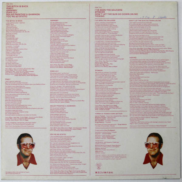 Elton John : Caribou (LP, Album)