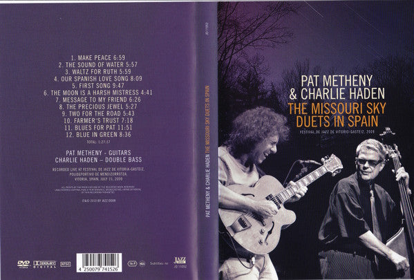 Pat Metheny & Charlie Haden : The Missouri Sky Duets In Spain   (DVD-V, Unofficial, NTSC)