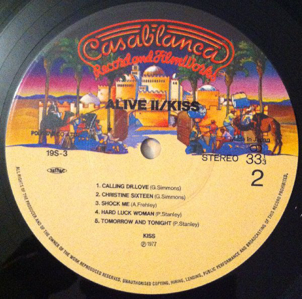 Kiss : Alive II (2xLP, Album, RE)
