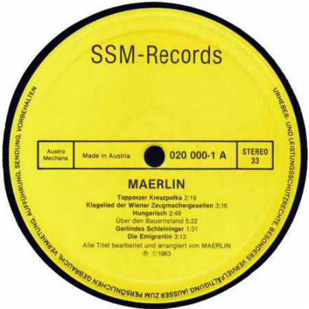 Maerlin : Maerlin (LP, Album)