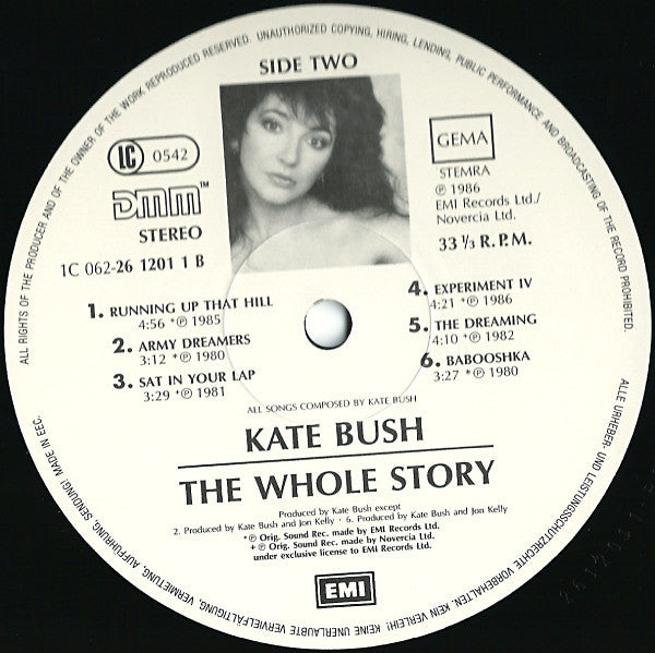 Kate Bush : The Whole Story (LP, Comp)