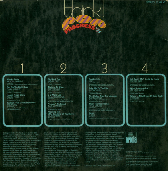 Various : Think - Pop Progress '71 (2xLP, Album, Comp)
