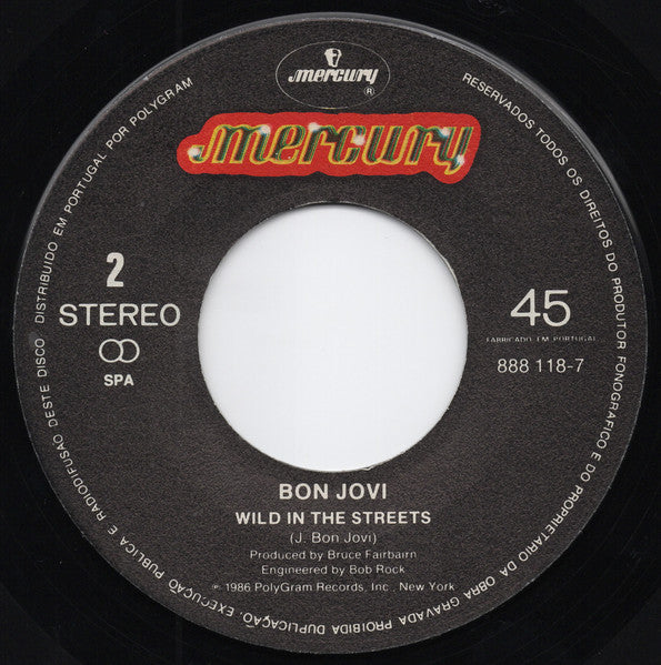 Bon Jovi : Livin' On A Prayer (7", Single)