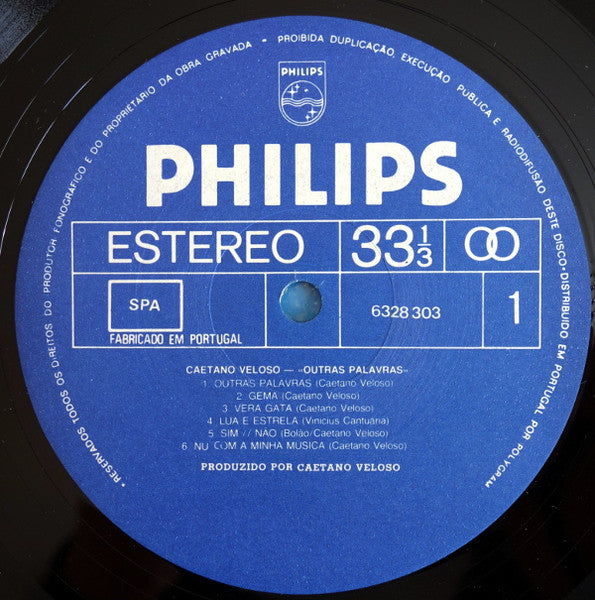 Caetano Veloso : Outras Palavras (LP, Album)