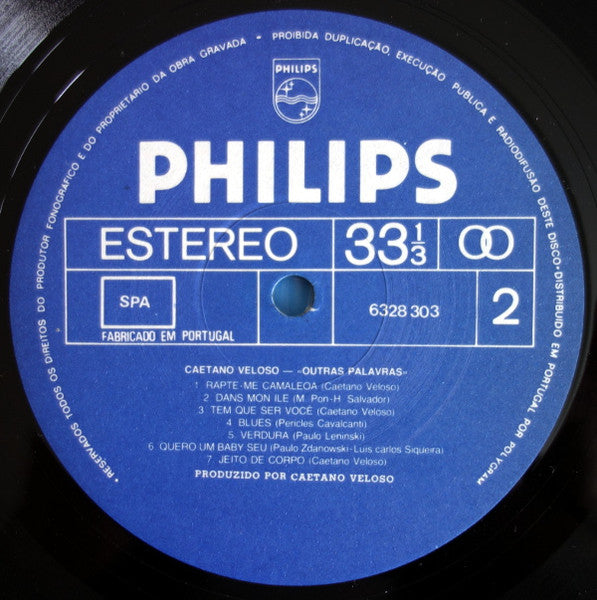 Caetano Veloso : Outras Palavras (LP, Album)
