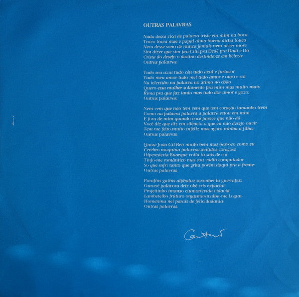 Caetano Veloso : Outras Palavras (LP, Album)