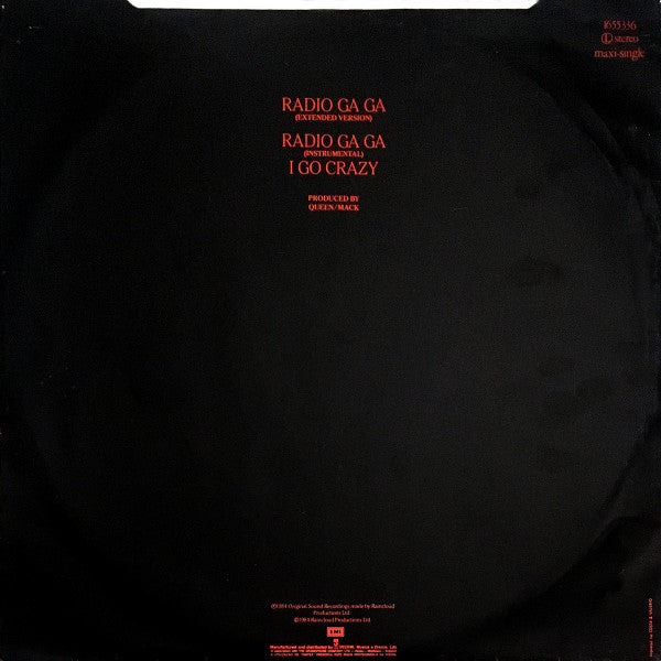 Queen : Radio Ga Ga (12", Maxi)