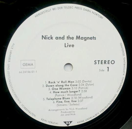 Nick And The Magnets : Live. (LP)