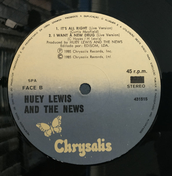 Huey Lewis And The News* : The Power Of Love (12", Maxi)