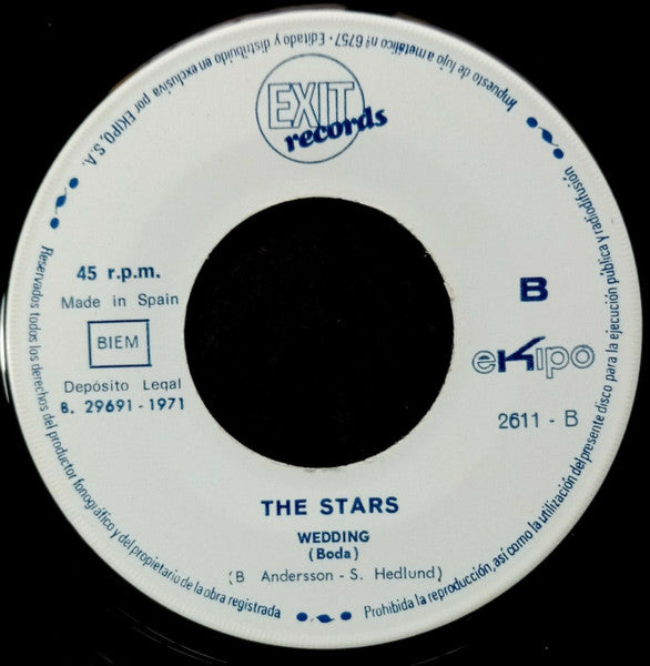 The Stars* : Groovy Summertime / Wedding (7", Single, Promo)