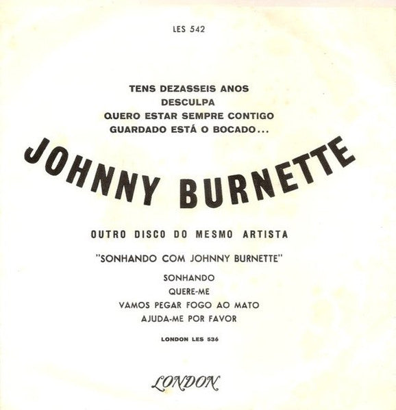 Johnny Burnette : Johnny Burnette (7", EP)