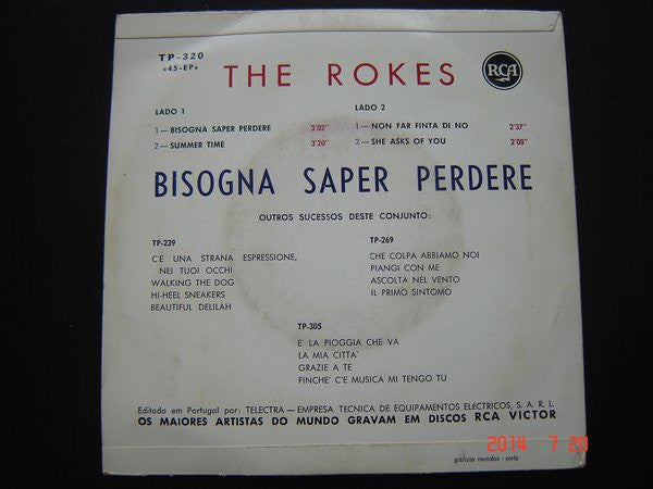 The Rokes : Bisogna Saper Perdere (7", EP)