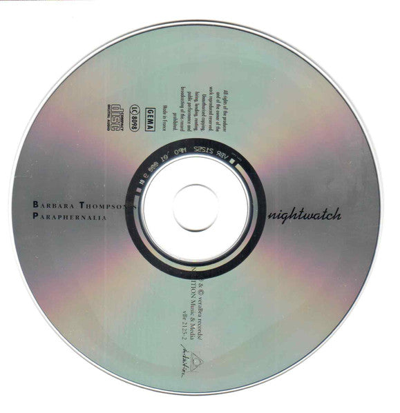 Barbara Thompson's Paraphernalia : Nightwatch (CD, Album, RE, RM)
