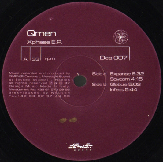 Qmen : Xphase E.P. (12", EP)