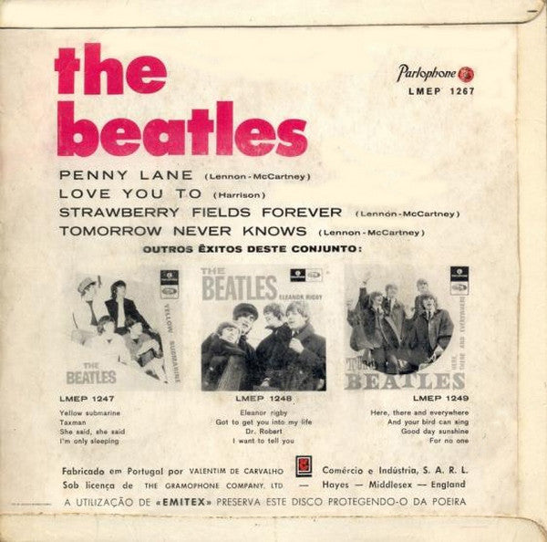 The Beatles : Strawberry Fields Forever / Penny Lane (7", EP, Mono)