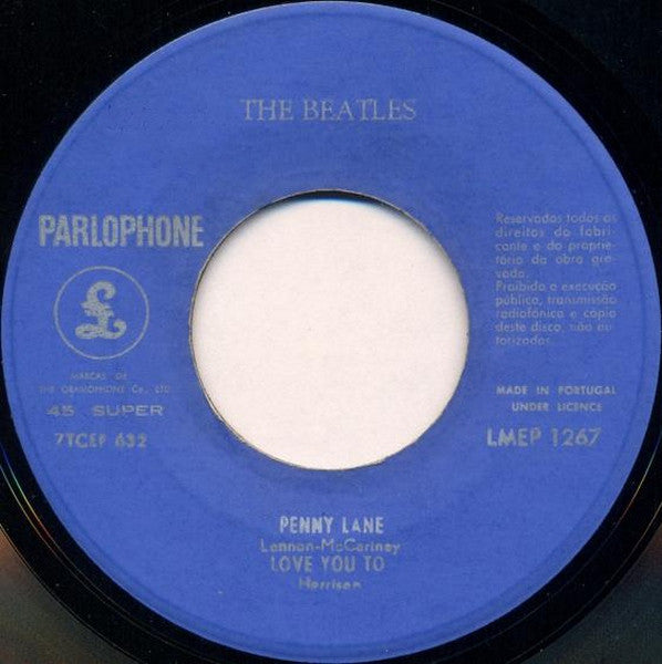 The Beatles : Strawberry Fields Forever / Penny Lane (7", EP, Mono)
