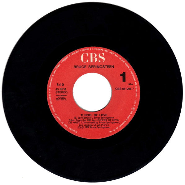 Bruce Springsteen : Tunnel Of Love (7")