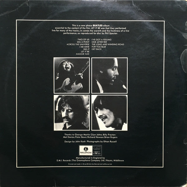 The Beatles : Let It Be  (LP, Album, Exp)