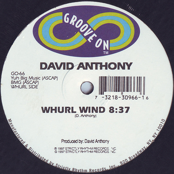 David Anthony : Whurl Wind (12")