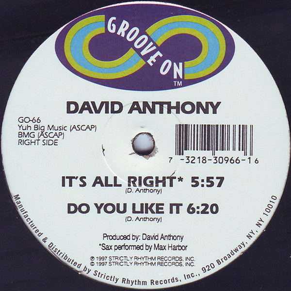 David Anthony : Whurl Wind (12")