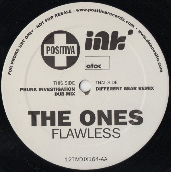 The Ones : Flawless (12", Promo)