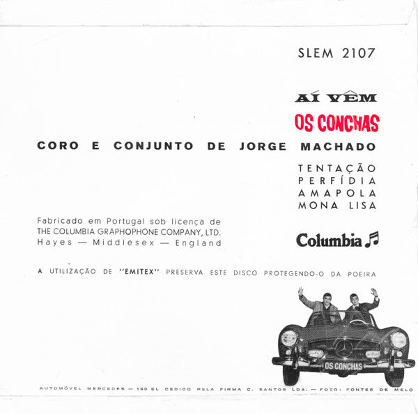 Os Conchas : Aí Vêm Os Conchas (7", EP)