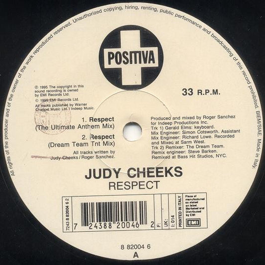 Judy Cheeks : Respect (12")
