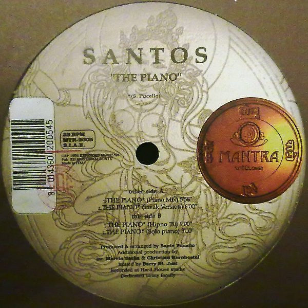 Santos : The Piano (12")