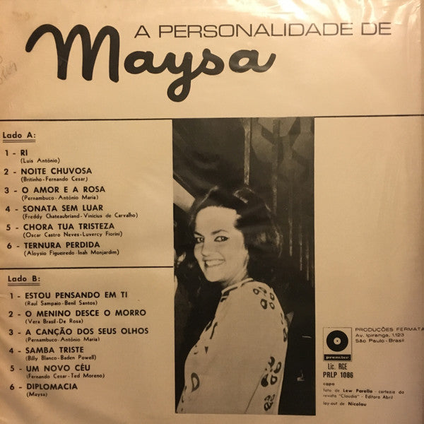 Maysa Matarazzo : A Personalidade De Maysa (LP, Comp)