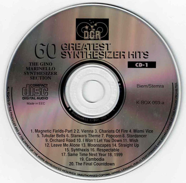 The Gino Marinello Synthesizer Section : 60 Greatest Synthesizer Hits (3xCD)