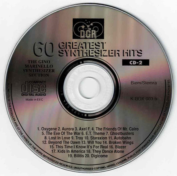 The Gino Marinello Synthesizer Section : 60 Greatest Synthesizer Hits (3xCD)