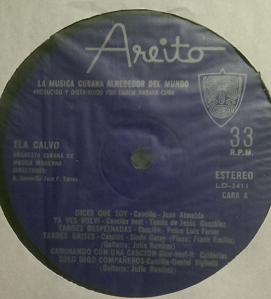 Ela Calvo : Ela Calvo (LP, Album, Blu)