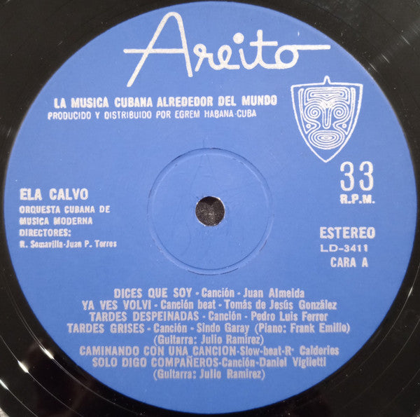 Ela Calvo : Ela Calvo (LP, Album, Blu)