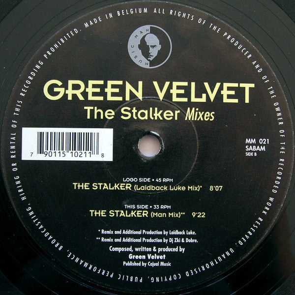 Green Velvet : The Stalker Mixes (12")