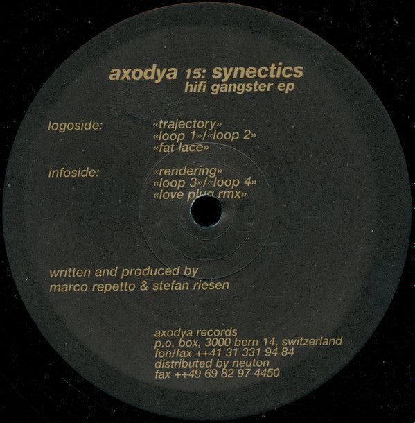 Synectics : Hifi Gangster EP (12", EP)