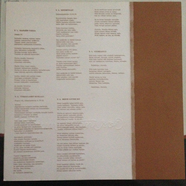 Jukka Leppilampi, Outi Terho : Minun Käteni Soi (LP, Album)